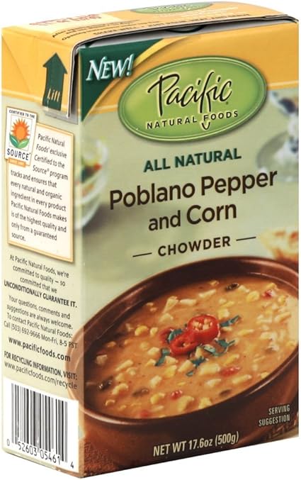 太平洋食品 有机poblano胡椒和玉米杂脍 17盎司 个护健康 亚马逊中国