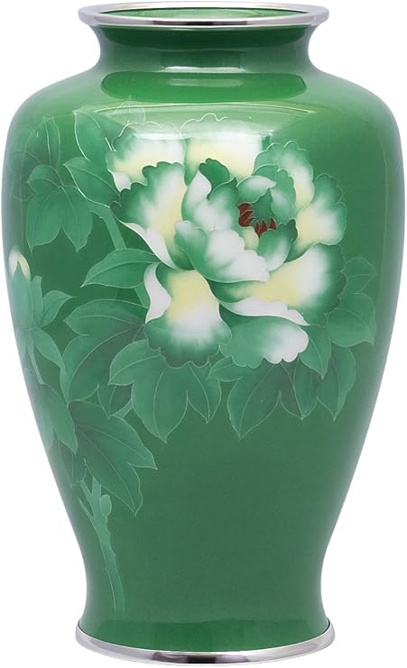 彩光舍七宝烧80号中粗绿牡丹花瓶010 05 亚马逊中国 珠宝首饰