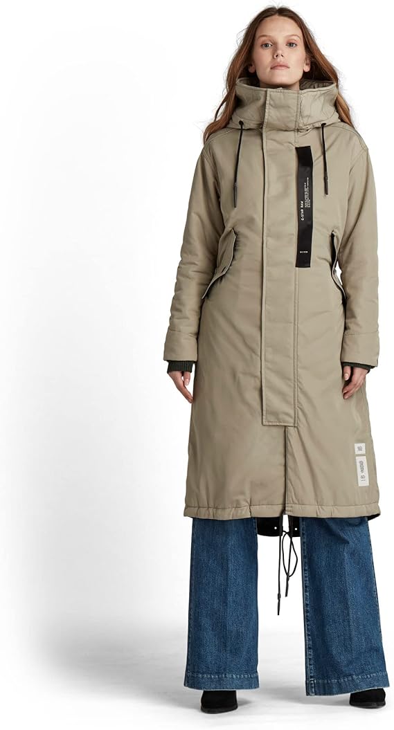 g-star raw 女士抽绳宽松派克大衣