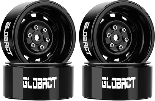 9 珠锁车轮遥控轮毂适用于 1/10 trx4 trx6 轴向 scx10 i ii pro red