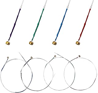 8 件小提琴弦通用全套(g-d-a-e)4/4 小提琴通用弦钢芯小提琴弦弦 4/4