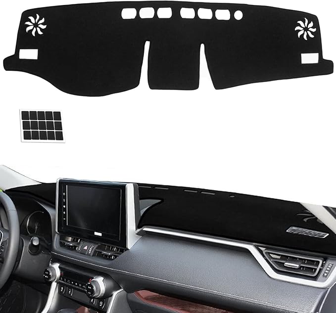 2019 2020 2021 2022 丰田 rav4 法兰绒防滑汽车仪表板垫遮阳无眩光和