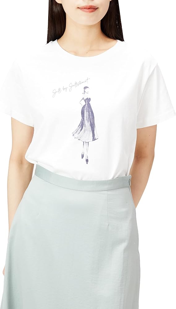 jill by jillstuart t恤 可回收棉质轮廓印花t恤 女