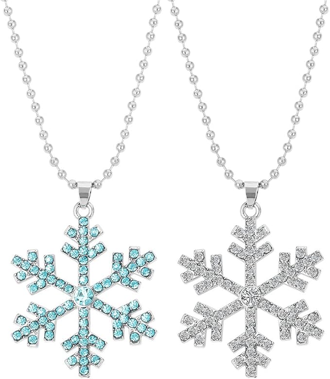 蓝色水晶雪花项链礼品情人节礼物, 搪瓷, 0, : 亚马逊中国: 珠宝首饰