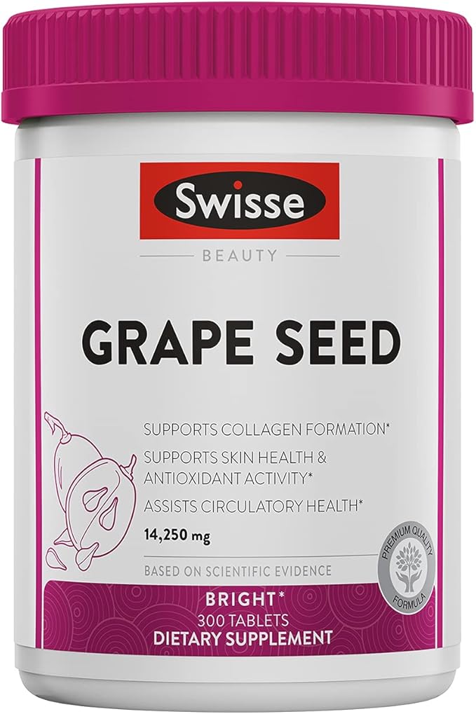 swisse ultiboost 葡萄籽补充剂 高效抗氧化剂和维生素c 300粒