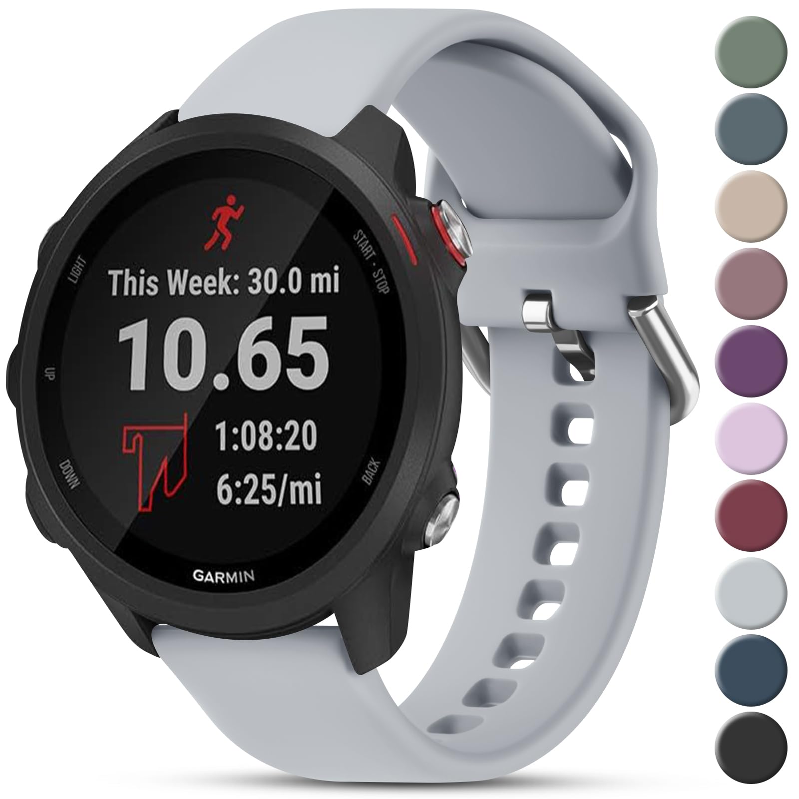 Meliya is suitable for Garmin Jiaming Forerunner 45/45 music band, Garmin Jiaming Forerunner 645/645 music band, Garmin Jiaming Forerunner 55/58 music band, 0mm replacement band for Venu Plus/Venu Sq/