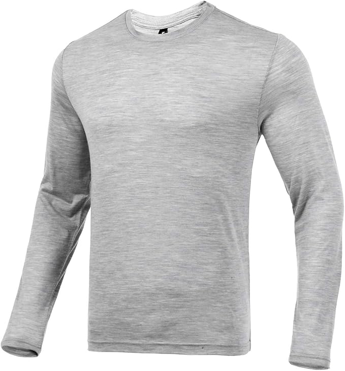 merino protect * 美利奴羊毛打底男士长袖 t 恤保暖内衣防臭,适合远