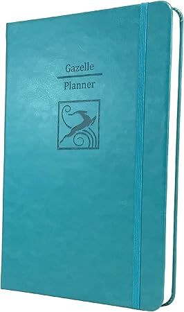 Gazelle Planner 每日引导计划 提高组织 时间管理和成功 每日 每月和每周目标 6 X 9 英寸 约15 2 X 22 9 厘米 6 个月未日期计划计划 蓝蓝色 亚马逊中国 办公用品