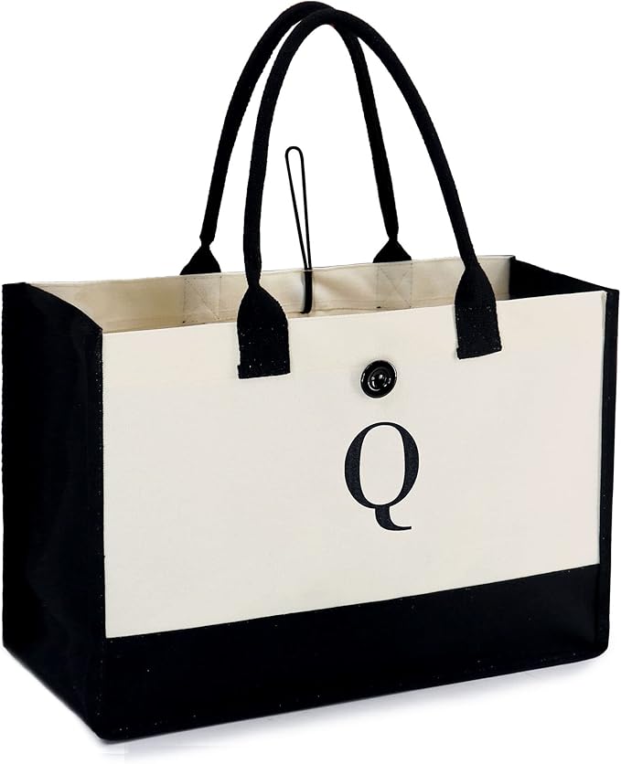 beegreen 首字母帆布手提包 13 盎司(约 368.