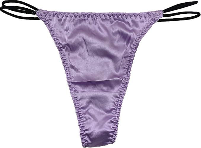 colorful star 1 件装女式真丝丁字裤 t 型丁字裤性感内裤