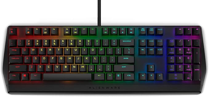 外星人,aw410k,mechan. 电缆输入游戏键盘,美国(qwerty),m.