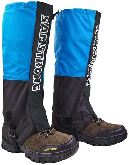 Top Lander 防水腿绑腿适合男士和女士跑步徒步旅行登山轻质雪鞋靴靴套高绑腿天蓝色leg Gaiter 001 运动户外休闲 亚马逊中国