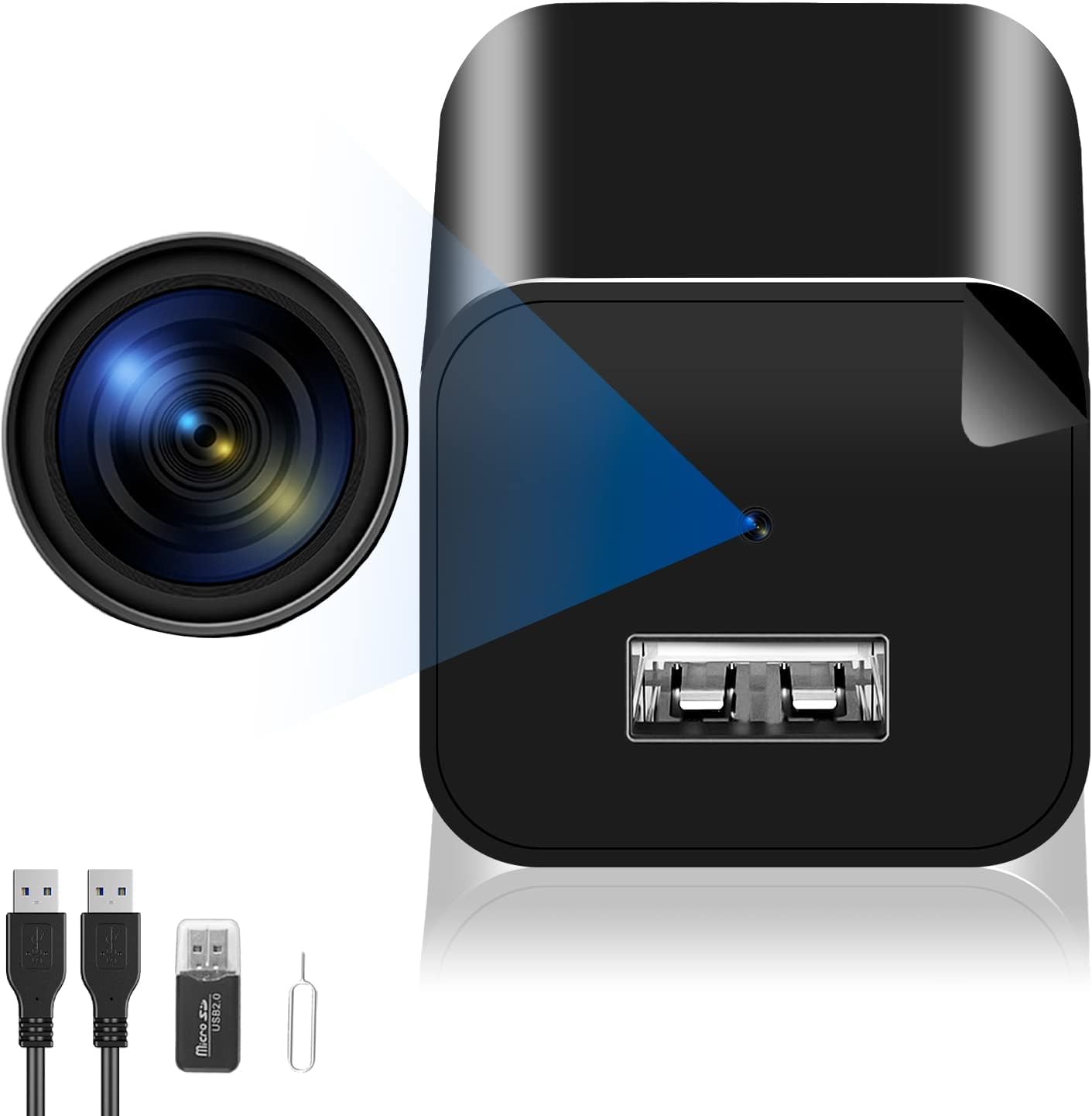 Kcomotee Mini camera 1080P HD compact camera for indoor video surveillance