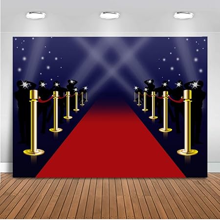 Mocsicka-软皮鹿红地毯背景金色斑点装饰背景Red Carpet Backdrops 2 