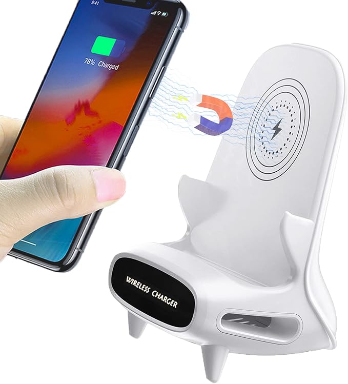 无线充电器手机支架,qi 认证 15w 快速无线手机充电器,迷你椅无线充电