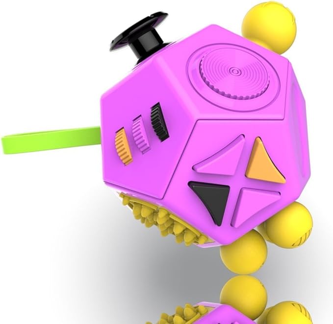 pilpoc thefube fidget cube dodecagon 12 面(紫色和混合)