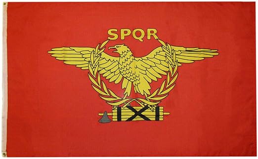 trade winds 罗马帝国 spqr 参议院和人群罗马国旗涤纶尼龙 7.