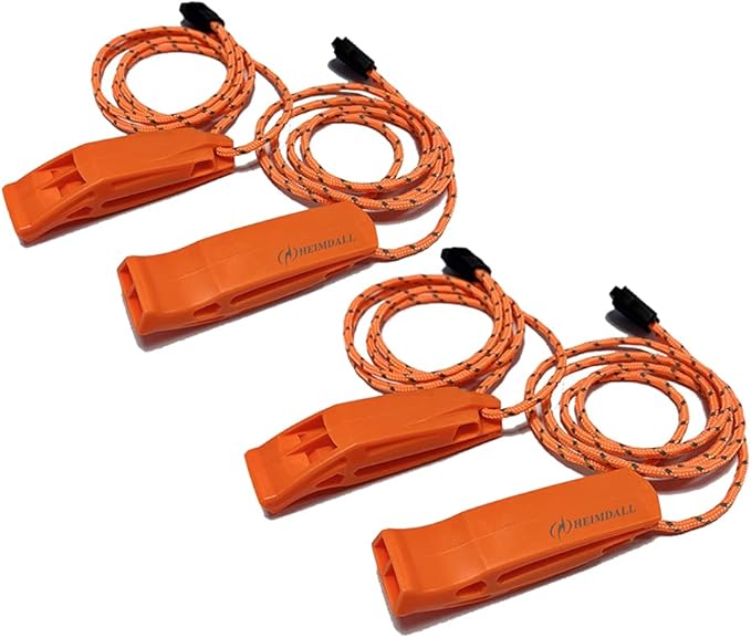 heimdall 紧急口哨带挂绳用于*划船露营远足狩猎生存救援信号