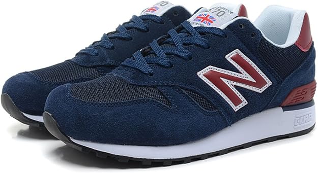 newbanlace 新白伦 670 男女情侣鞋 跑步鞋 深蓝酒红