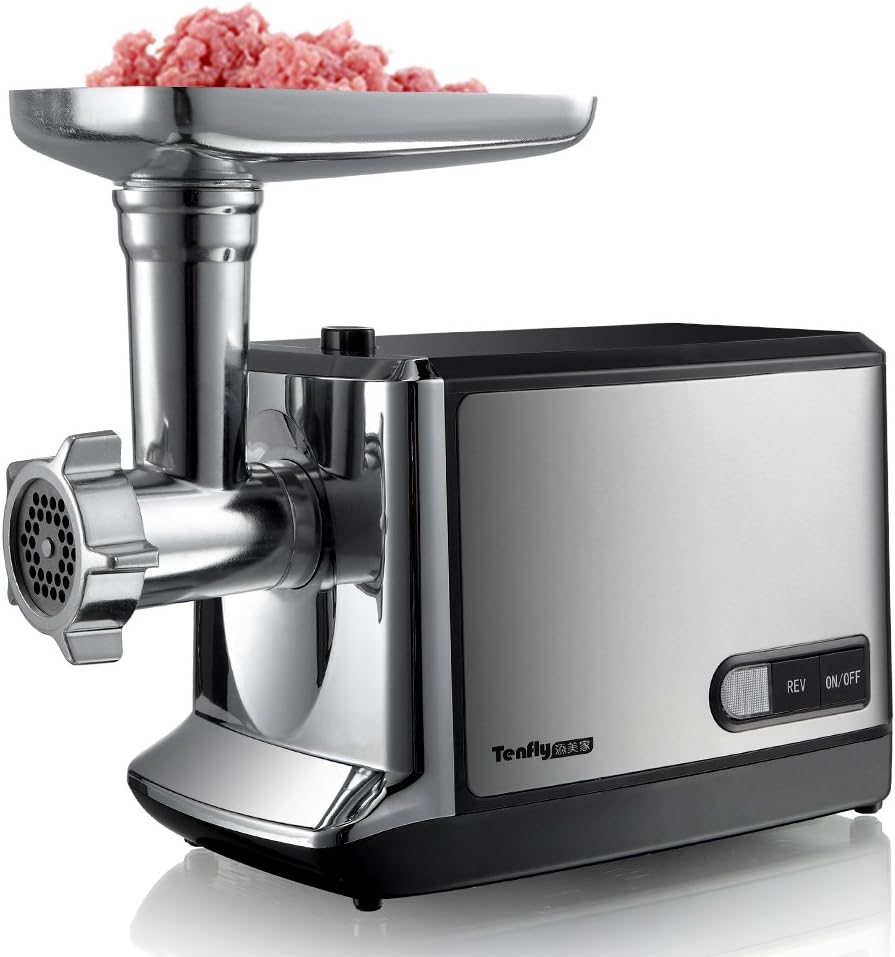 tenfly 添美家绞肉机 thmgf500a(出口欧美不锈钢电动绞肉 灌肠 切丝