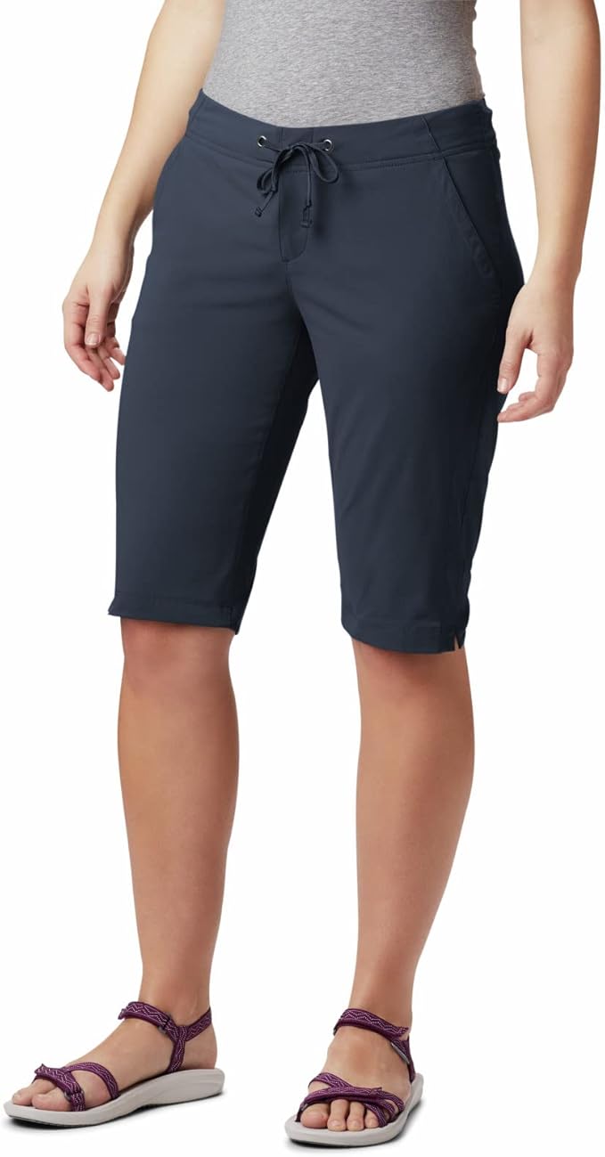 女士 anytime 户外长短裤 黑色 12x13 anytime outdoor long short