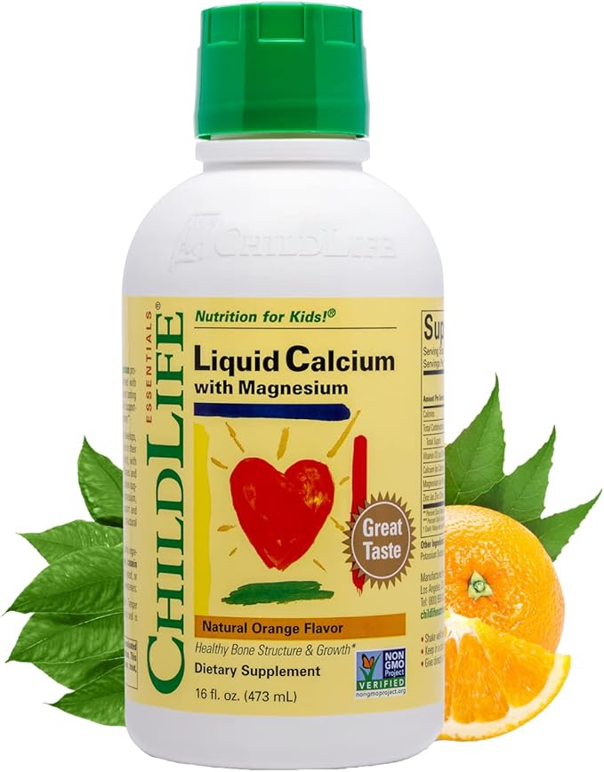 childlife 童年时光 钙镁补充液, 16盎司/474毫升