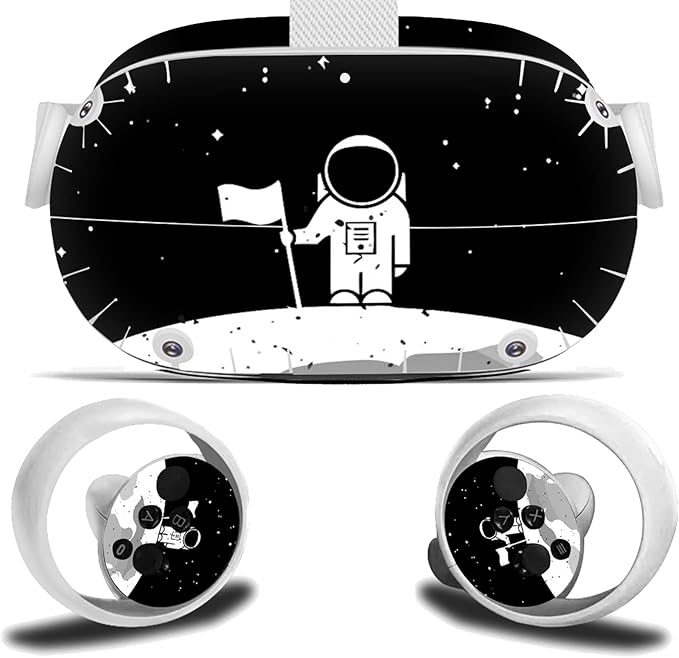 oculus quest 2 贴花皮肤,乙烯基贴花贴纸 oculus quest 2,太空人皮肤