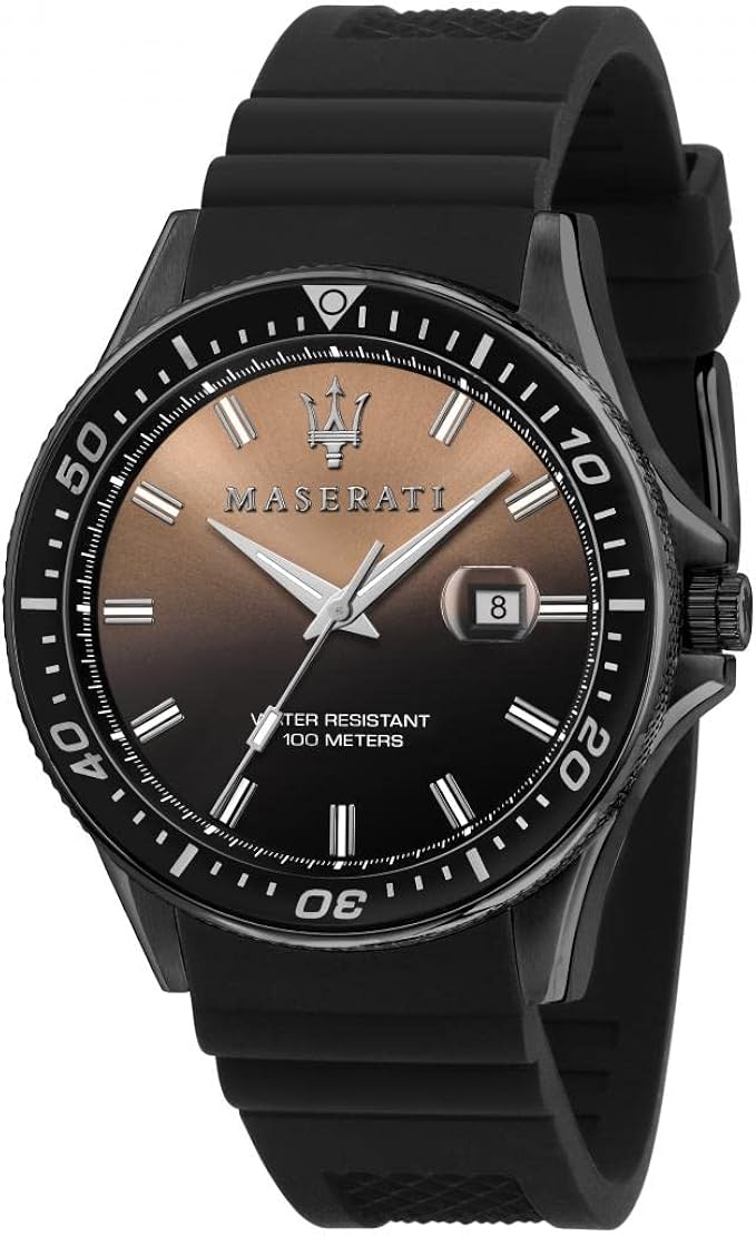 maserati男士手表sfida系列不锈钢硅胶材质带硅胶表带r8851140001
