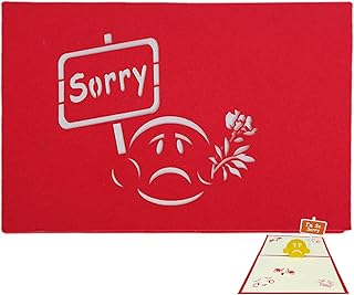 im so sorry 礼品卡 3d 弹出式卡片创意贺卡道歉卡适合朋友,家人