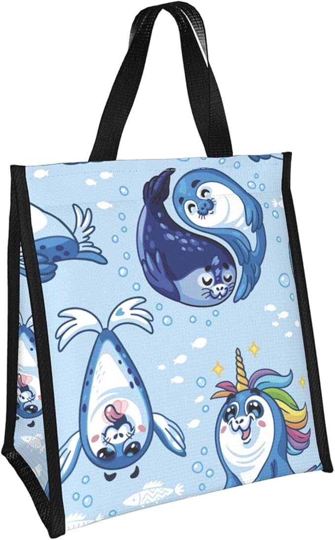 保温午餐盒 可折叠便当 冷藏袋 可爱手提袋 适合女孩 男孩 学校 pinic