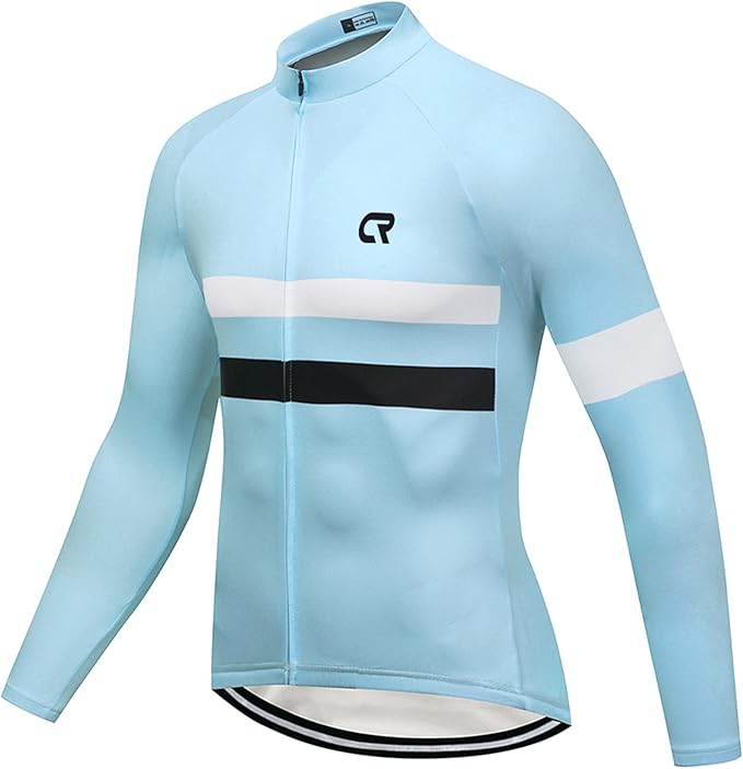 coconut ropamo 男式长袖骑行运动衫自行车衬衫自行车服装透气