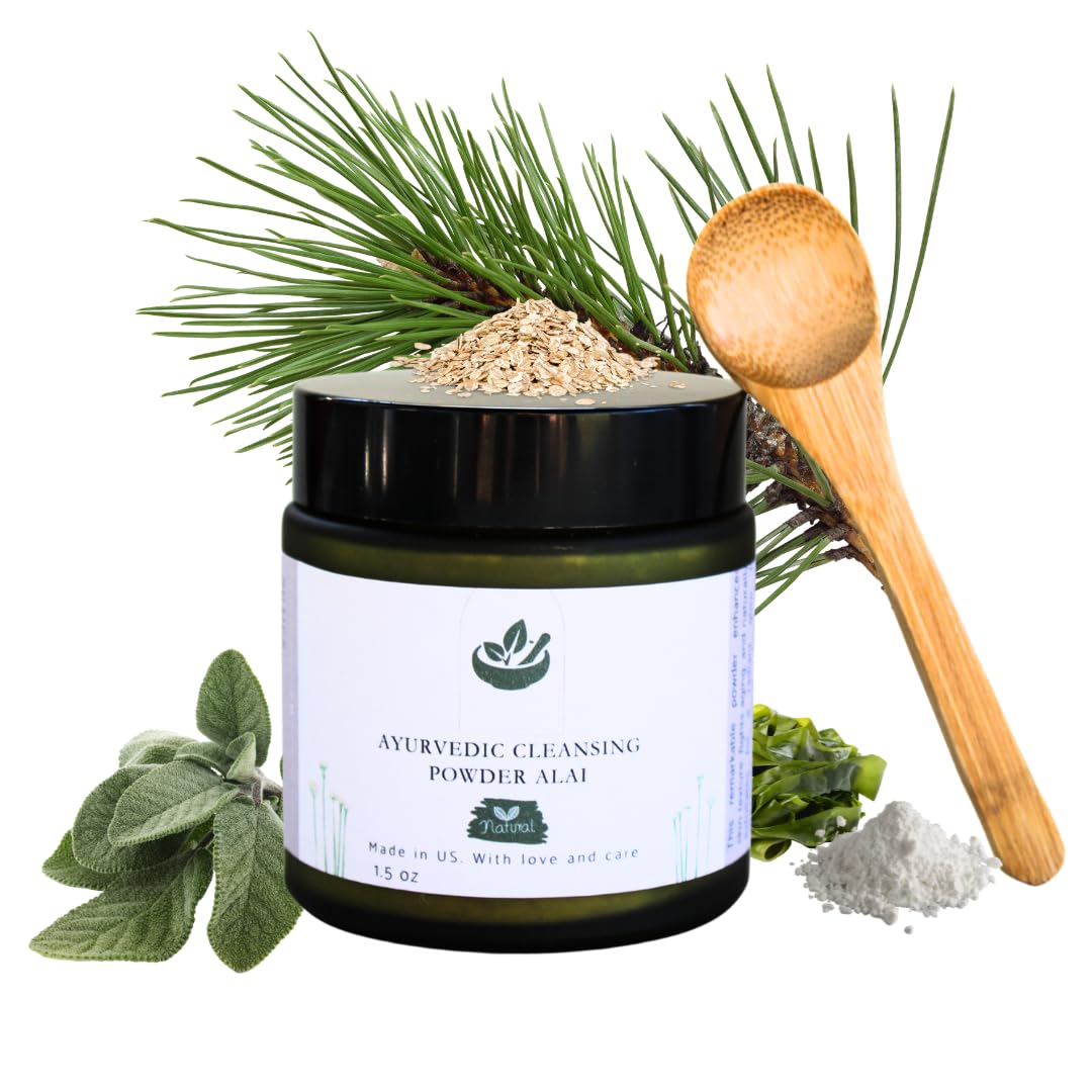 Herbal micro exfoliating cream * mild Ubtan powder is suitable for sensitive skin Ayurveda exfoliating facial scrub - pine needles, rat tail leaves, liquorice, skin brightening facial mask
