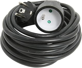 debflex 335256 延长器塑料护套电缆 ho5vv-f 3g1.5,支架,5米,黑色