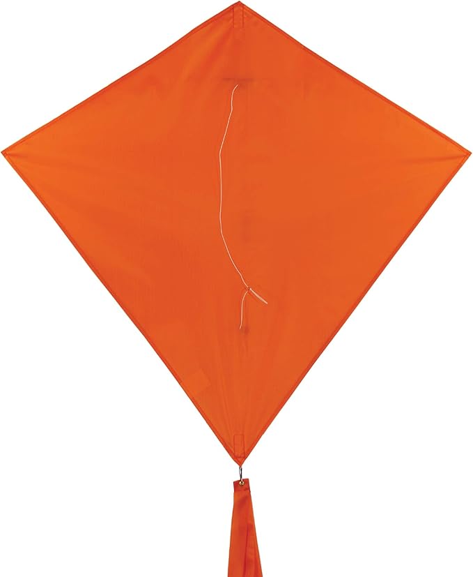 2 厘米)钻石风筝 - 纯橙色,有趣,简易飞行风筝