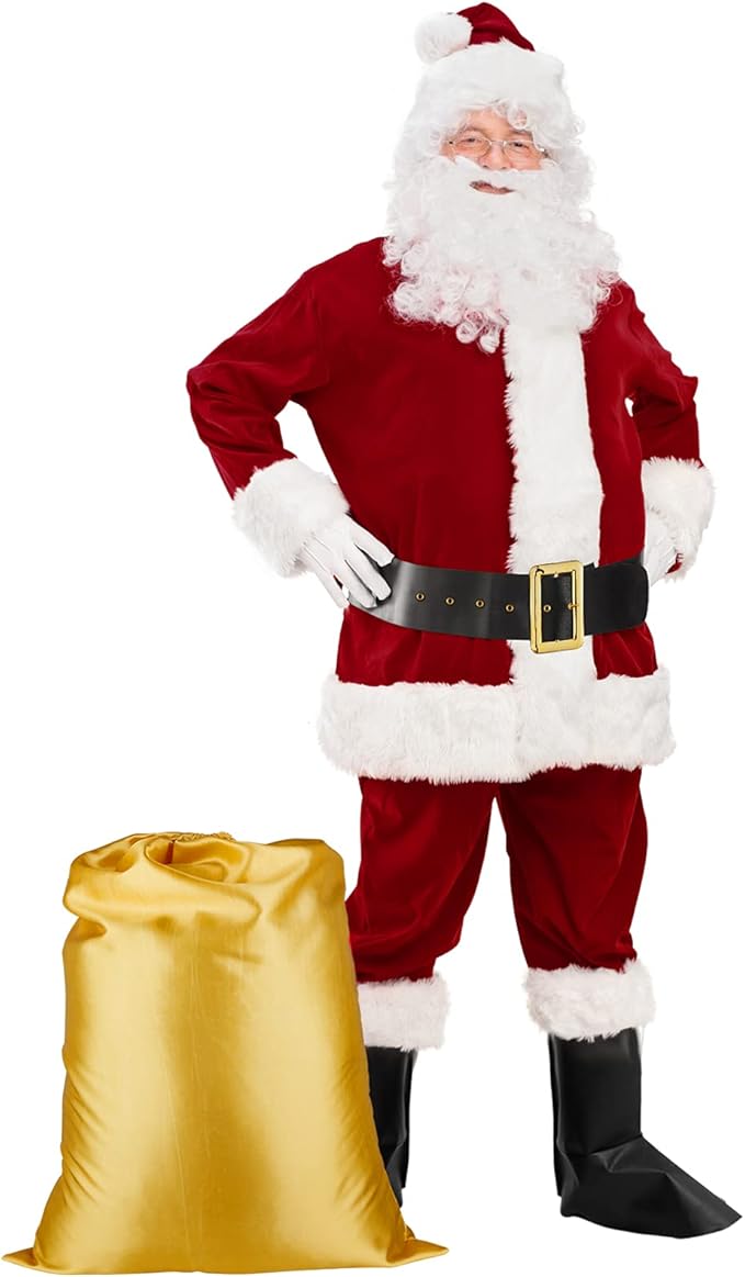 santaclauscostumebeardlotsmencosplaysantaclaus服装圣诞节男士服装