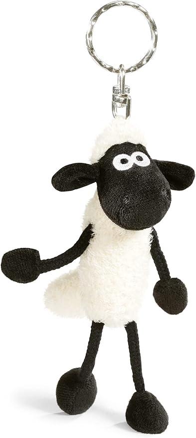 nici 47867 钥匙扣 小羊肖恩 10 厘米,白色