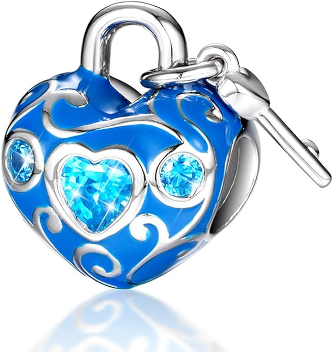 forever queen 星座标志 925 纯银串珠吊坠适合手镯项链 12 星座吊坠