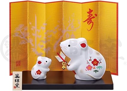 Craftmanhouse 摆件白色全长 亲6 5子3 5厘米年干支锦彩招福子 带亲子 破魔矢 72 亚马逊中国 家居