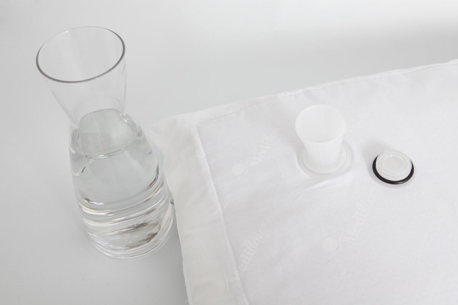 亚马逊进口直采 Mediflow 美的宝纤维填充安眠水枕头 两只装 Mediflow Original Waterbase Pillow 价格报价图片