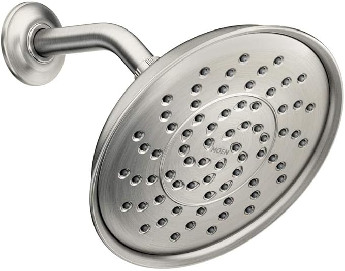 brecklyn 1 喷 9 英寸(约 22.9 厘米)单壁固定淋浴头防局部镍 (srn)