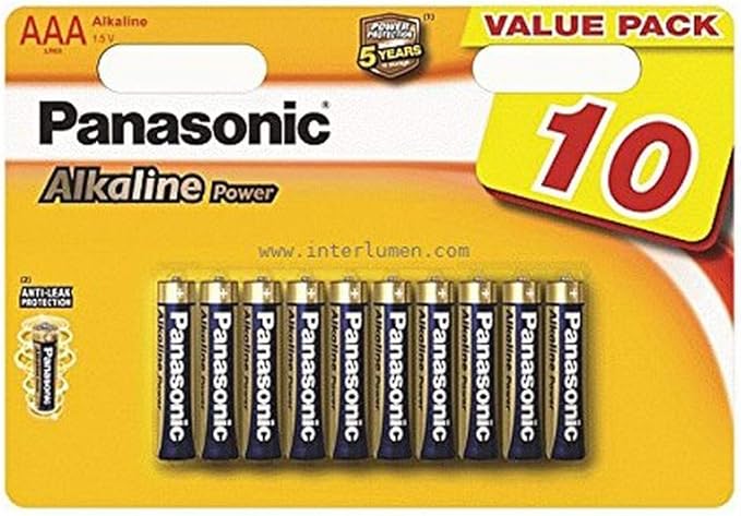 松下lr03apb/10bw aaa 碱性电源电池(10 个装)