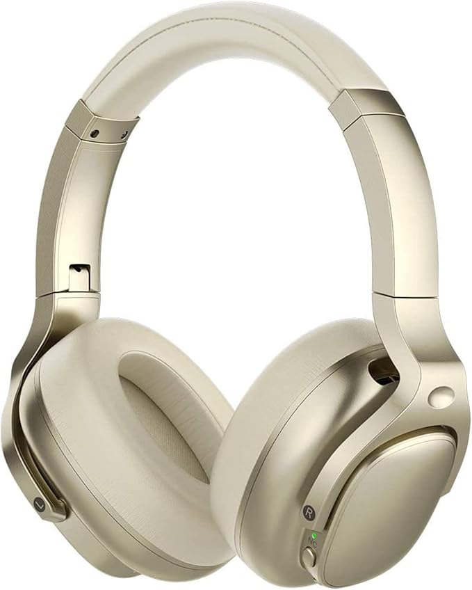 qisebin e9 主动降噪耳机蓝牙耳机无线头戴式耳机带内置麦克风,可实现