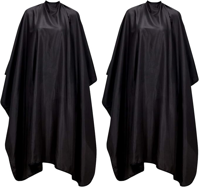 橡木叶子沙龙披风,防水防静电沙龙理发披肩,带按扣开合,方便理发和