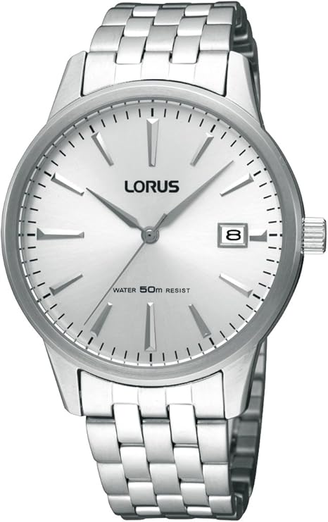 lorus 男士石英手表 rxh15hx9 带金属表带