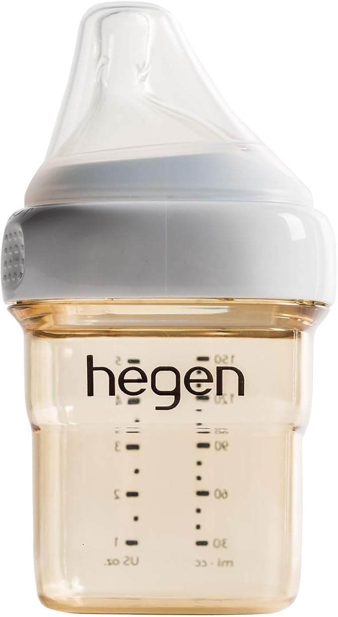 hegen 婴儿奶瓶–防止颈部问题-慢速奶嘴,5盎司(约147.85毫升)