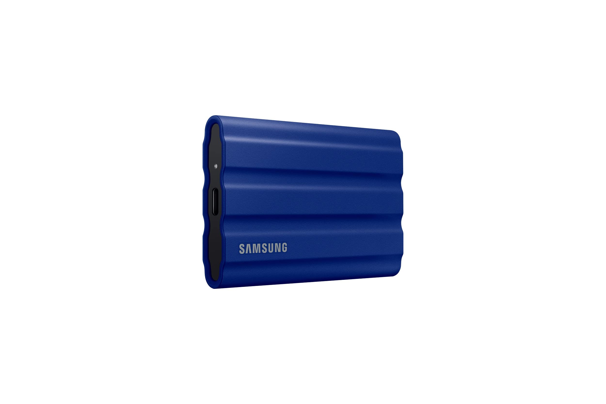 Samsung T7 Shield TB, portable SSD up to 050MB/s, USB.Gen, Rugged, IP65 rated for photographers, content creators, and games, external SSD (MU-PET0R/AM, 0), blue