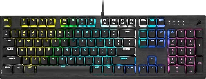 corsair 海盗船 k60 rgb pro low profile机械游戏键盘(cherry mx low