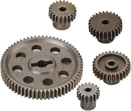 金属齿轮 64t 17t 21t 26t 29t 1:10 比例遥控履带差分主金属电机齿轮