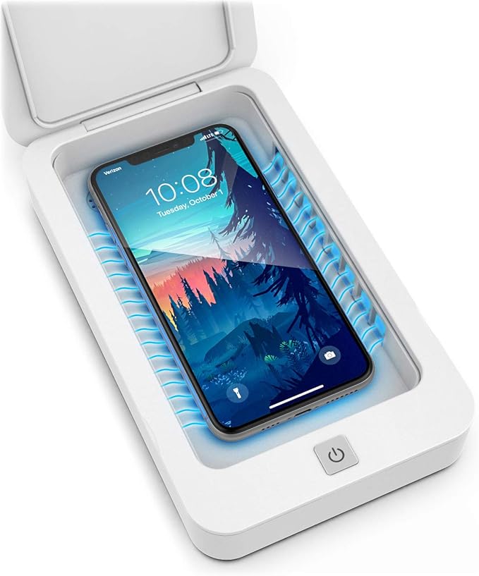 galvanox 紫外线手机*器,便携式 uv-c 光*器(7w)杀死手机上的*和*(8