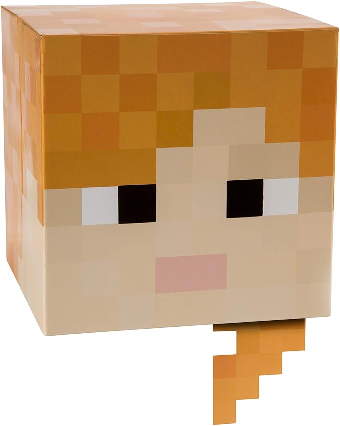 Jinx Minecraft Alex Head 服装面具 纸板 12x12x12 英寸 亚马逊中国 家居
